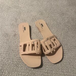 ASOS Nude Slide Sandals